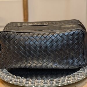 Bottega Veneta Black Toiletry Bag